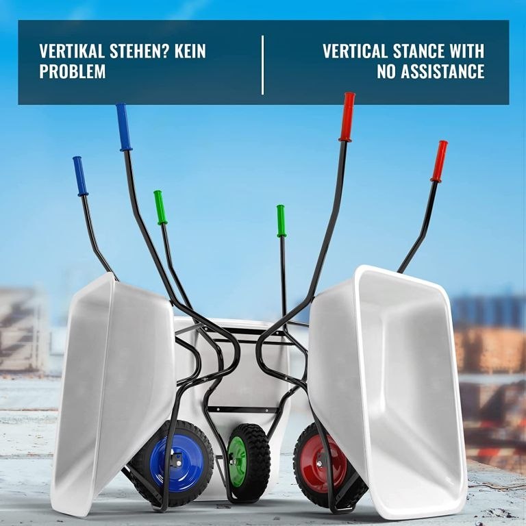 TIMBERTECH taczki ogrodowe ‎140 x 54 x 60 cm, czerwone,